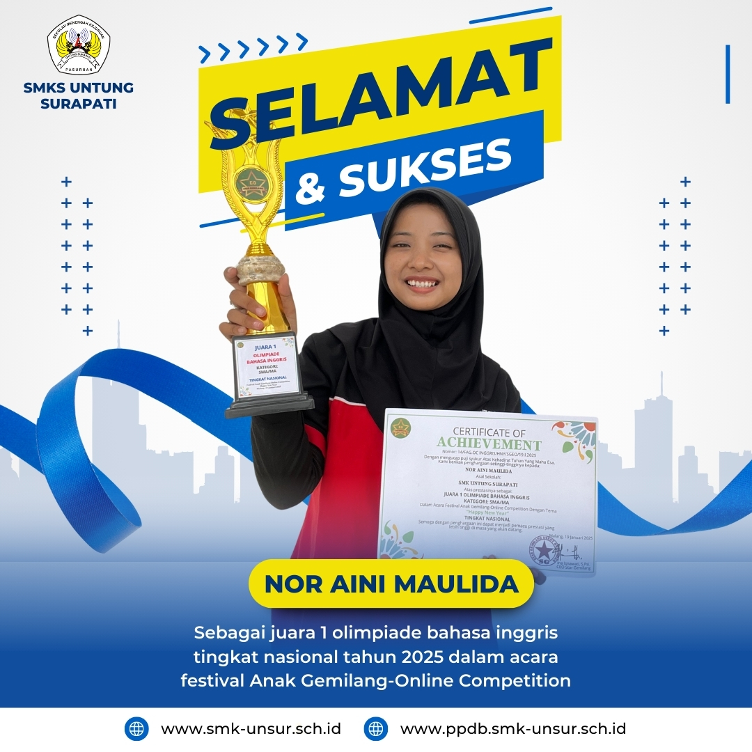 Juara 1 Olimpiade Bahasa Inggris Tingkat Nasional 2025