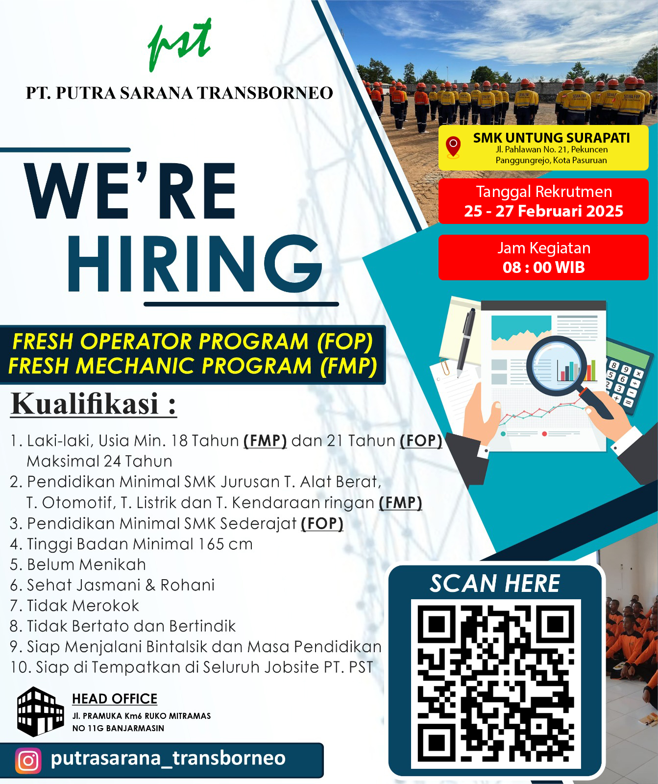 Rekrutmen PT. Putra Sarana Transborneo